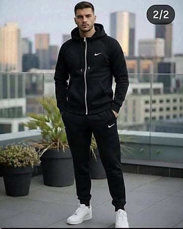 musko odelo mega: Trenerka Nike, bоја - Siva — 3