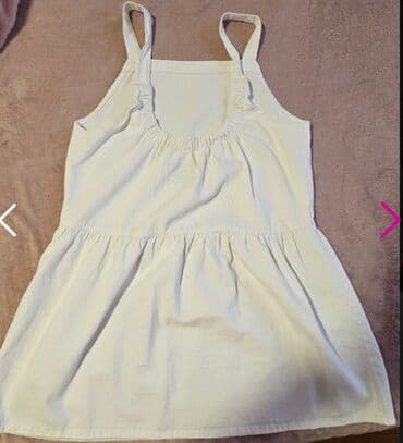letnje haljine novi sad: A-Dress 2XL (EU 44), color - White, Oversize, With the straps — 2