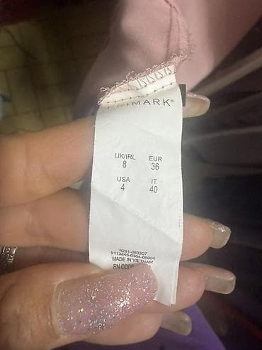 braon sako: Roze haljina sa otvorenim ramenima – Primark S/m velicine - Boja — 2