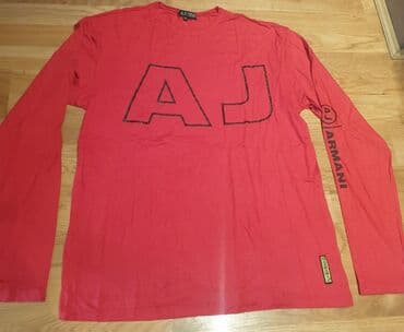 c a basic majice: Sweatshirt, 2XL (EU 56), XL (EU 54), Emporio Armani, color - Red — 4