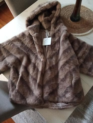 prsluk s: One size, Sa postavom, Veštačko krzno, bоја - Braon — 4