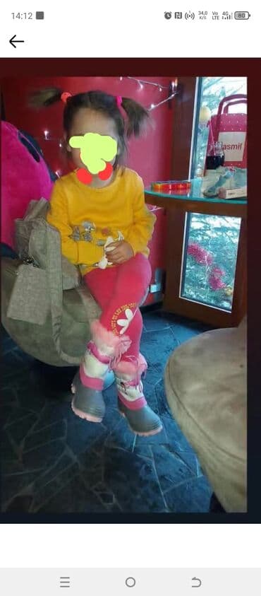 Čizme: Dečje zimske čizme – broj 30 - Boja: siva i roze sa belim delovima - — 3