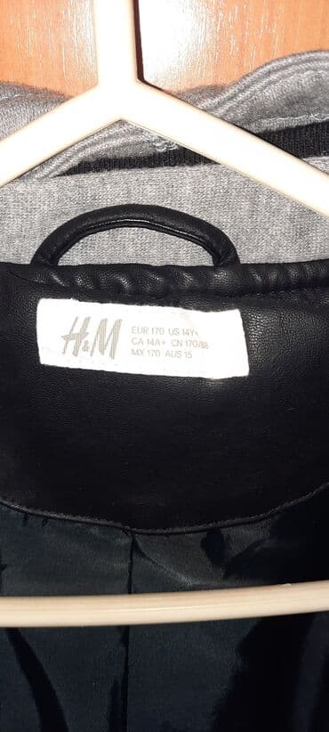 Jackets and Coats: H&M, Leather jacket, 164-170 — 3
