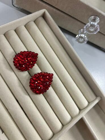 prsten sa srcem: Set: Earrings, Material: Cubic zirconia — 2