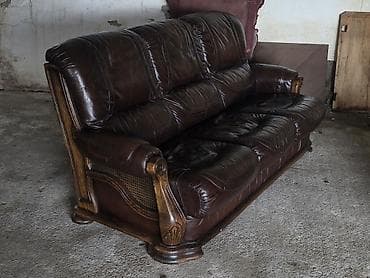 Matresses: Kožna garnitura za dnevni boravak – trosed + 2 fotelje - Materijal at lalafo.rs — 2 Matresses: Kožna garnitura za dnevni boravak – trosed + 2 fotelje - Materijal — 2