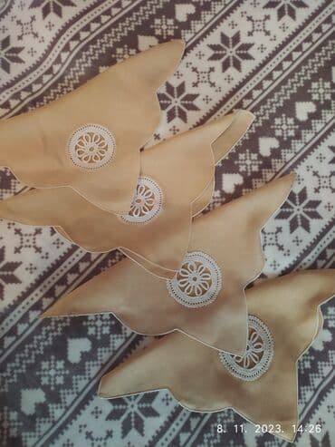 pecenjare od lima: Doilies, Used, color - Beige — 2