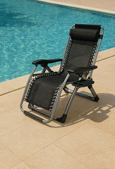 Chair for garden, Metal, color - Black, New