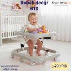 Ormari: Dubak dečiji 613 - Model sa stabilnim okvirom i više točkića za lakše — 5