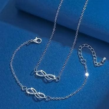 turmalin narukvice: Set ogrlice i narukvice “Infinity” – elegantan dvodelni nakit u — 5