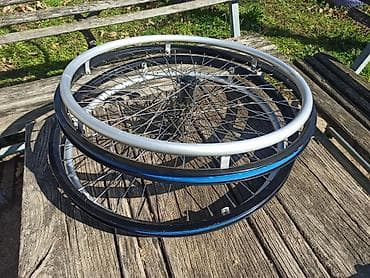 Invalidska kolica: Dva točka za invalidska kolica u perfektnom stanju, bez guma — 1