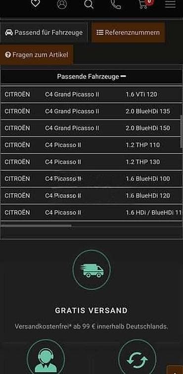 citroen 2007: POTKRILO PREDNJE LEVO ZA CITROEN C4 GRAND PICASSO, C4 GRAND — 1