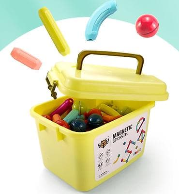 igrice od 3 d0 103: Magnetni konstruktor u kutiji – set za kreativnu gradnju - Edukativni — 1