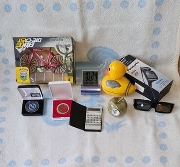 Ostali antikviteti: Lot zanimljivih sitnica – sve na fotografijama: - Model bicikla 1:8