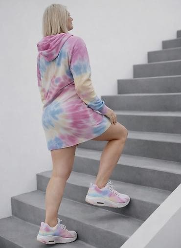 mint sako: Haljina sa kapuljačom, u stilu dukserice, sa zanimljivim spiralnim — 1