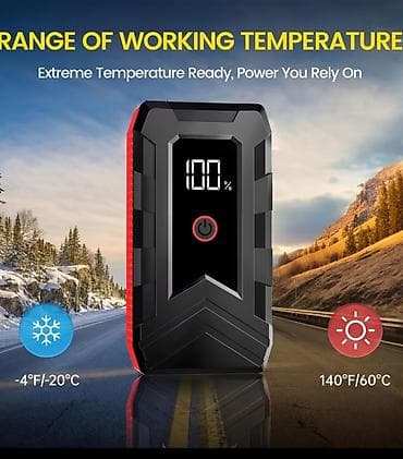 električni pendrek: Prenosni starter za akumulator (jump starter) 12V - Snaga za — 6