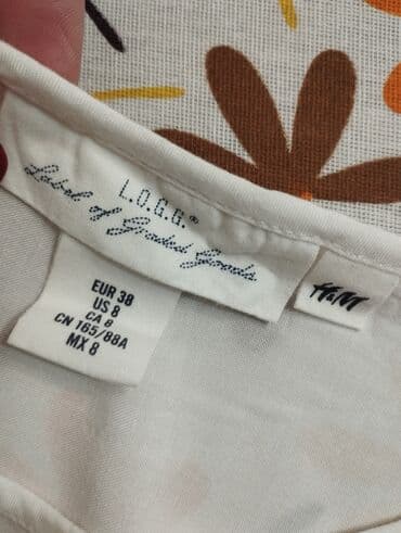 rajf za devojčice: H&M, M (EU 38), Viskoza, bоја - Bela — 5