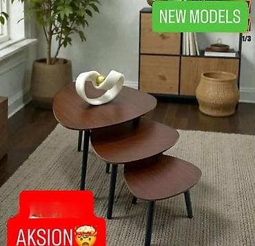 Set klub stočića – 3 komada - Moderan dizajn: tri stočića različitih