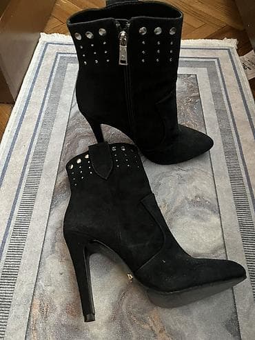 paradiso obuca beograd: Crne ženske čizme nove nenošene GAUDI - ankle boots - Materijal — 1