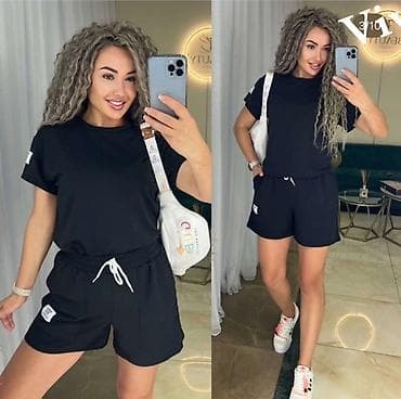 majice original: ✅Ženski komplet šorts + majica sa kratkim rukavima ✅S M L velicine — 5