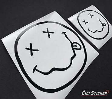 delovi za yugo 45: Nirvana Nevermind Smiley Nalepnica smajli – 2818 Nirvana Smiley Zidna — 2