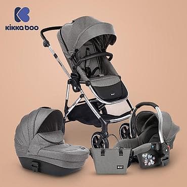 Kolica za bebe: KIKKA BOO Kolica THEA light grey set 3u1 sa tvrdom korpom i — 2