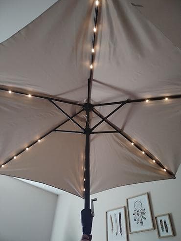 Garden umbrellas, awnings and pavilions: Baštenska suncobrana sa LED osvetljenjem na solarni pogon - Prečnik — 8