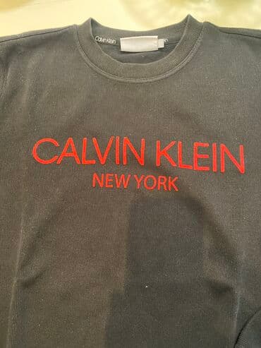 crop top h m: Sweatshirt, M (EU 50), Calvin Klein, color - Black — 1