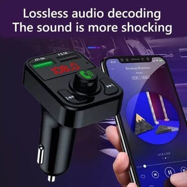 merac pritiska u gumama: V2 - Handsfree FM Bluetooth Auto Car Kit USB punjač MP3 Bežični — 4