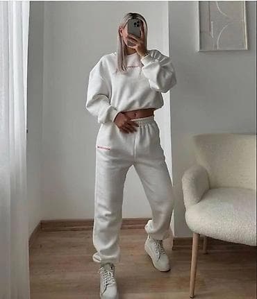 air command nike: Ženski komplet trenerke “MONOCHROME” - Dvodni set: dukserica + donji — 2