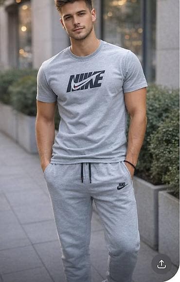 asics trenerka: Men's Sweatsuit Nike, color - Grey — 1