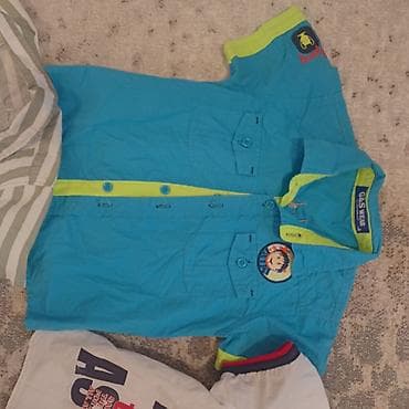 sandale za decake hm: Paket dečijih košulja/majica sa kragnom – kratki i dugi rukav, razni — 6