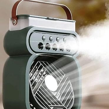 komercijalni parocistaci: Prenosivi stolni ventilator sa ugrađenim ovlaživačem vazduha - 2-u-1 — 1