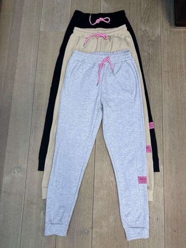 Women's Clothing: Ženske trenerke – 3 boje - Model: jogger trenerke sa elastičnim — 1