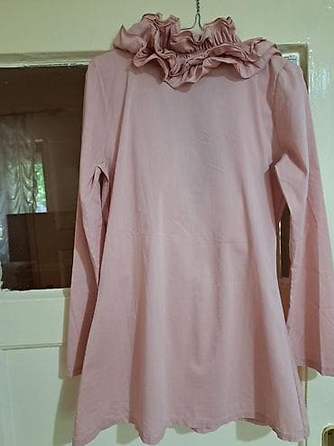 Tunike: Ružičasta tunika/bluza sa volanima - Model: duža tunika/bluza sa — 4
