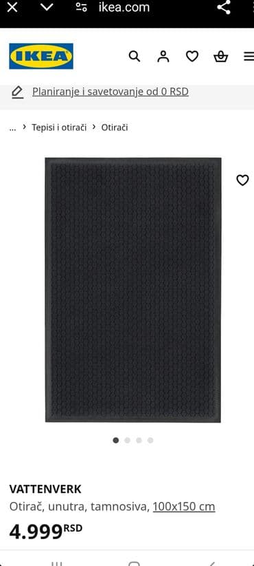cebe za devojcice: Carpet paths, Rectangle, color - Grey — 4
