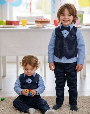 elegantni kompleti: 👔 Teget plava kombinacija 👔 Prelep komplet iz nove kolekcije - plava — 2