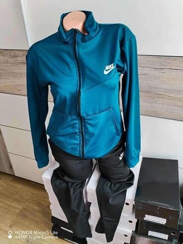 tek flis trenerka: Nike, S (EU 36), M (EU 38), bоја - Tirkizna — 1