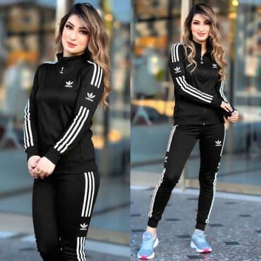 Gornji i donji deo: Adidas ženska trenerka Novo Mokra likra Veličine m l xl 2xl fb Moja