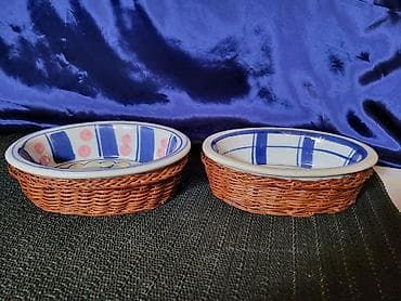 escajg u koferu: Porcelanske posude sa korpama za serviranje iz 80,90ih.god. Posude za — 3