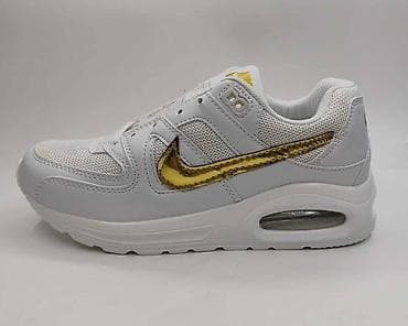 Patike: Nike patike sa vazdušnim jastukom – bele sa zlatnim Swoosh detaljem - — 1