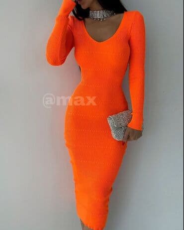 royal plava haljina: New,,Syliah’’first class knitdress Velicine:uni(S M L XL) — 2