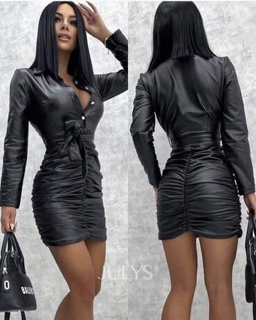 haljina od vestacke koze: Haljina eko koza 2700 — 1