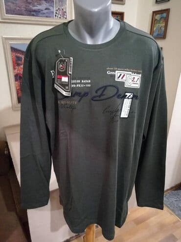 Suits: Sweatshirt, 3XL, 4XL, color - Green — 1