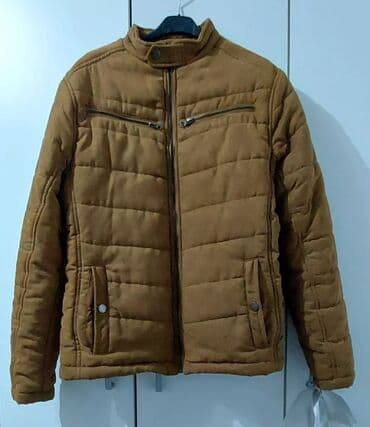 muske zimske jakne tom tailor: Muška zimska jakna – karamel/smeđa - Materijal: meki velur/brušeni — 2