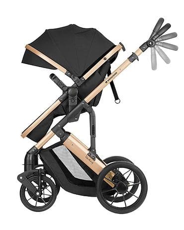 polovna bebi kolica: KIKKA BOO Darling – premium 3u1 kolica, black (SKU: KKB1) Kikka Boo — 4