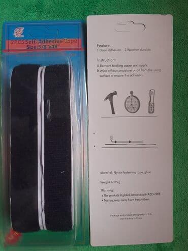 zamka za kune i lasice: Čičak TRAKA Samolepljiva crna 100 x 2cm - 2 komada Samolepljiva čičak — 3