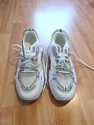 max naocare za sunce: Debele modne patike – bele sa bež i svetloljubičastim detaljima - — 2