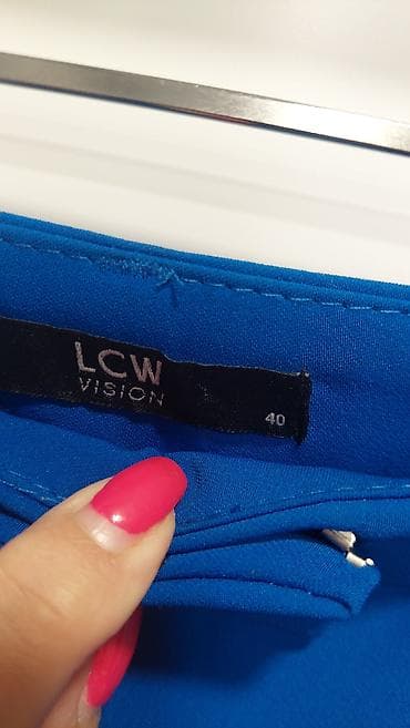 Women's Pants, Jeans, Shorts: Ženske pantalone LCW Vision - Model: široke, ravne nogavice (palazzo — 4