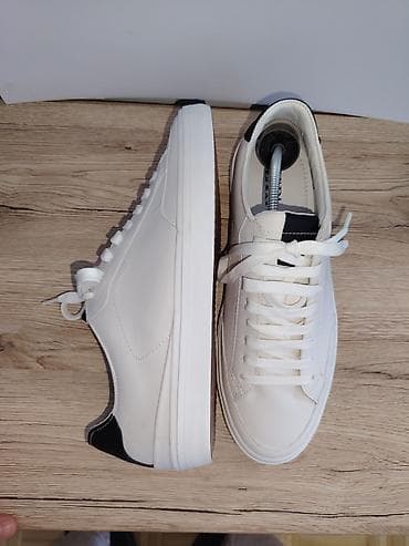 max black: Belo-crne unisex patike – minimalistički casual stil UG 27cm - Boja — 3