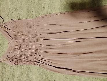 Haljine: Sommer haljina na tregere, boja puder roze. - Kroj: midi dužina — 3